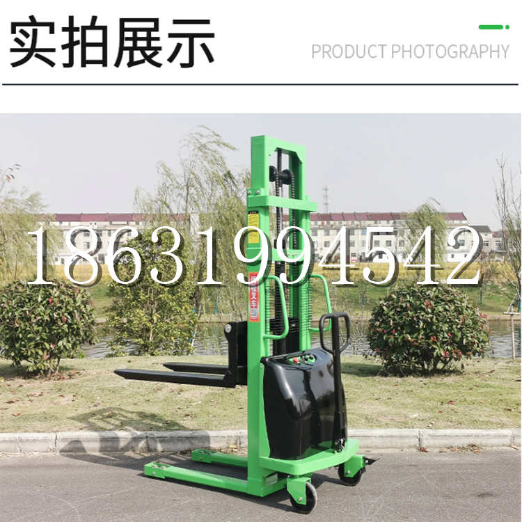 禹城市电动叉车堆高车液压铲车电瓶1吨2吨站驾步行式小型全自动叉车
